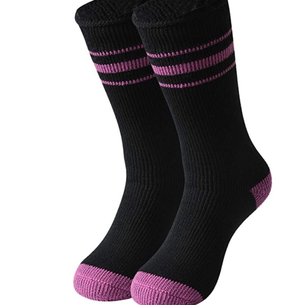 Thermal Comfort Hiker Crew Insulated Socks Purple